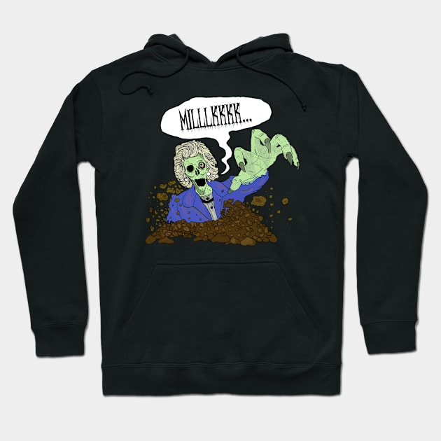 Zombie Thatcher Milk Snatcher Hoodie by ATOMCultUK